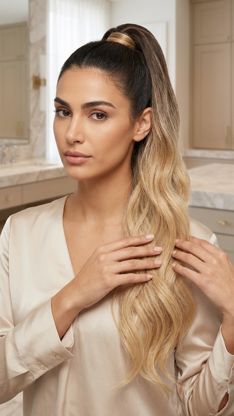 Natural Waves Ponytail 50cm